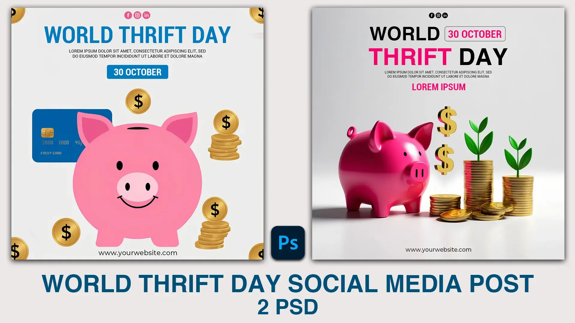 Savings Awareness World Thrift Day Instagram Post Template